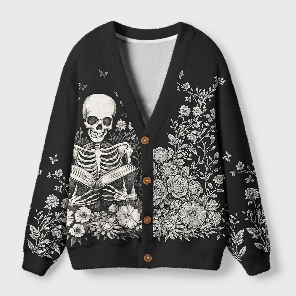 Pagewings Bookish Vibe Light Knit Unisex Cardigan Sweaters