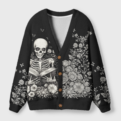 Pagewings Bookish Vibe Light Knit Unisex Cardigan Sweaters