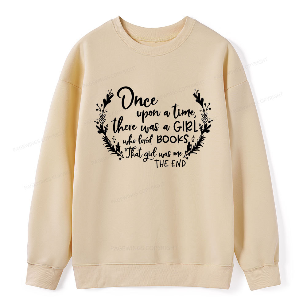 Pagewings There Was A Girl Who Loved Books Unisex Classic Sweatshirt