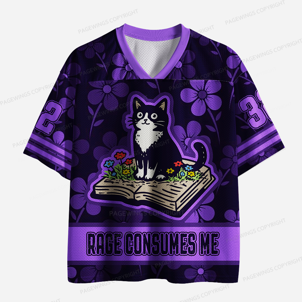 Pagewings Rage Consumes Me Unisex Mesh Jersey