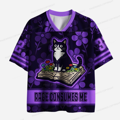 Pagewings Rage Consumes Me Unisex Mesh Jersey