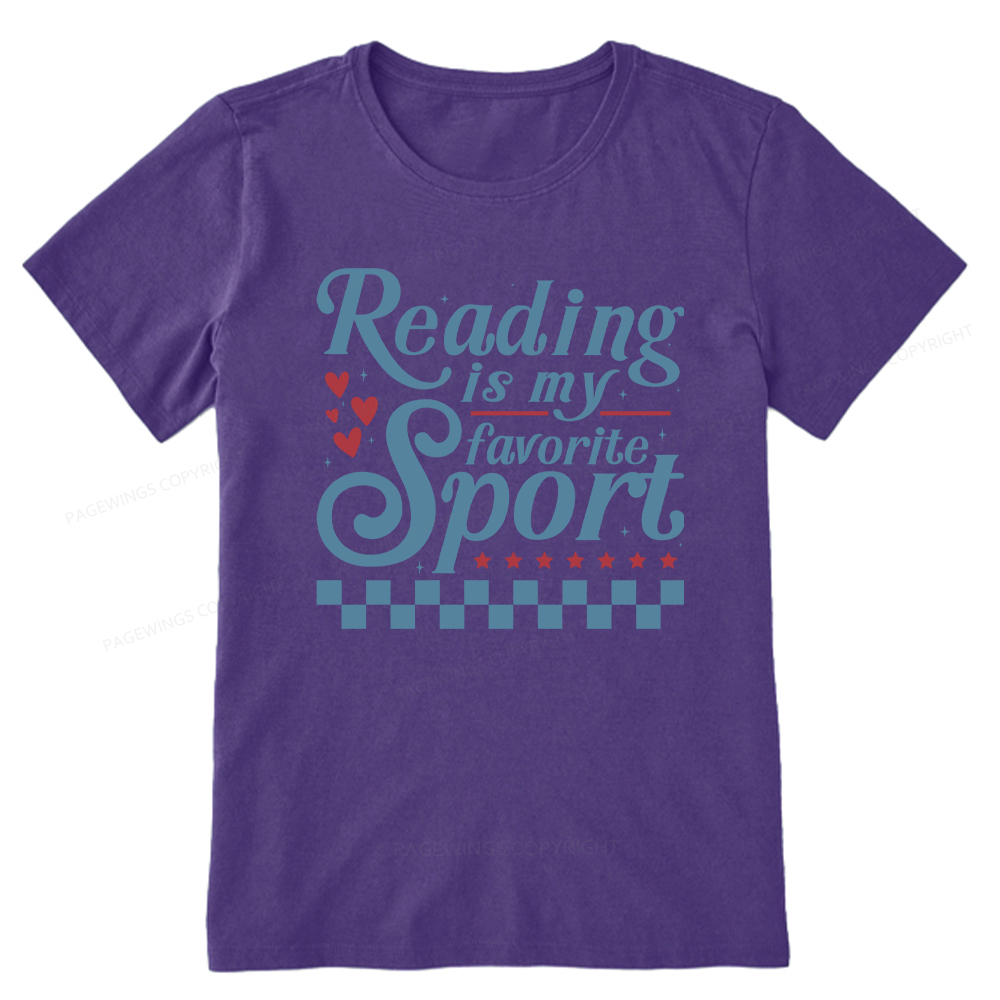 Pagewings Reading Is My Favorite Sport Unisex Classic T-shirt