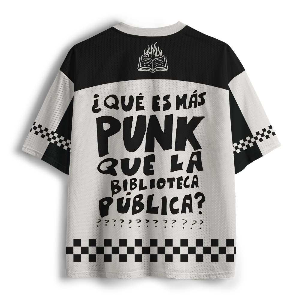 Pagewings What's More Punk Than The Public Library Unisex Mesh Jersey