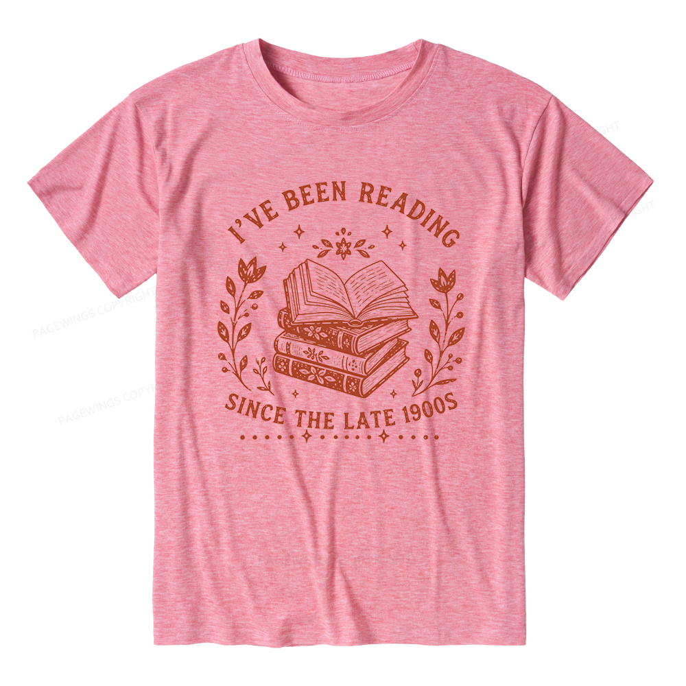 Pagewings I’ve Been Reading Since The Late 1900s Unisex Heather T-Shirt
