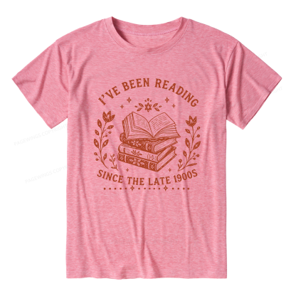 Pagewings I’ve Been Reading Since The Late 1900s Unisex Heather T-Shirt
