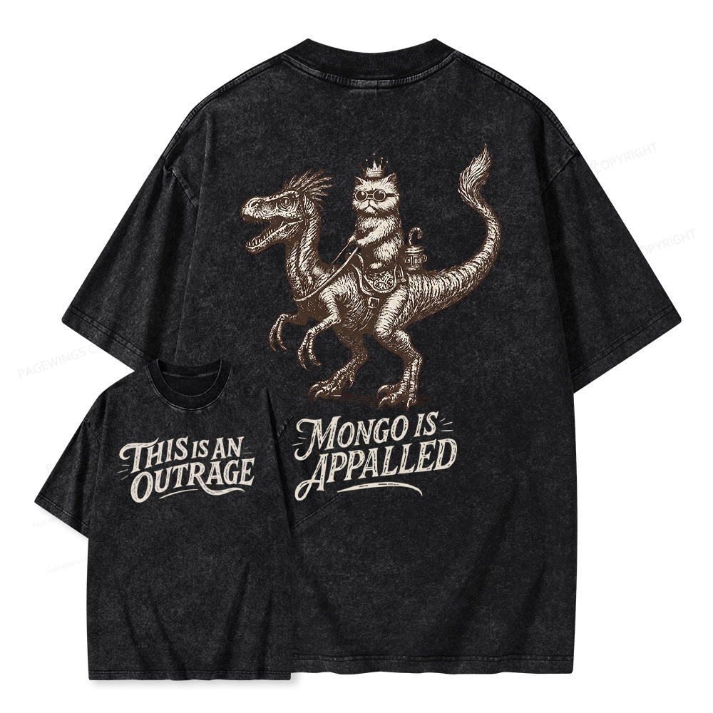 Pagewings This Is An Outrage Unisex Washed T-shirt