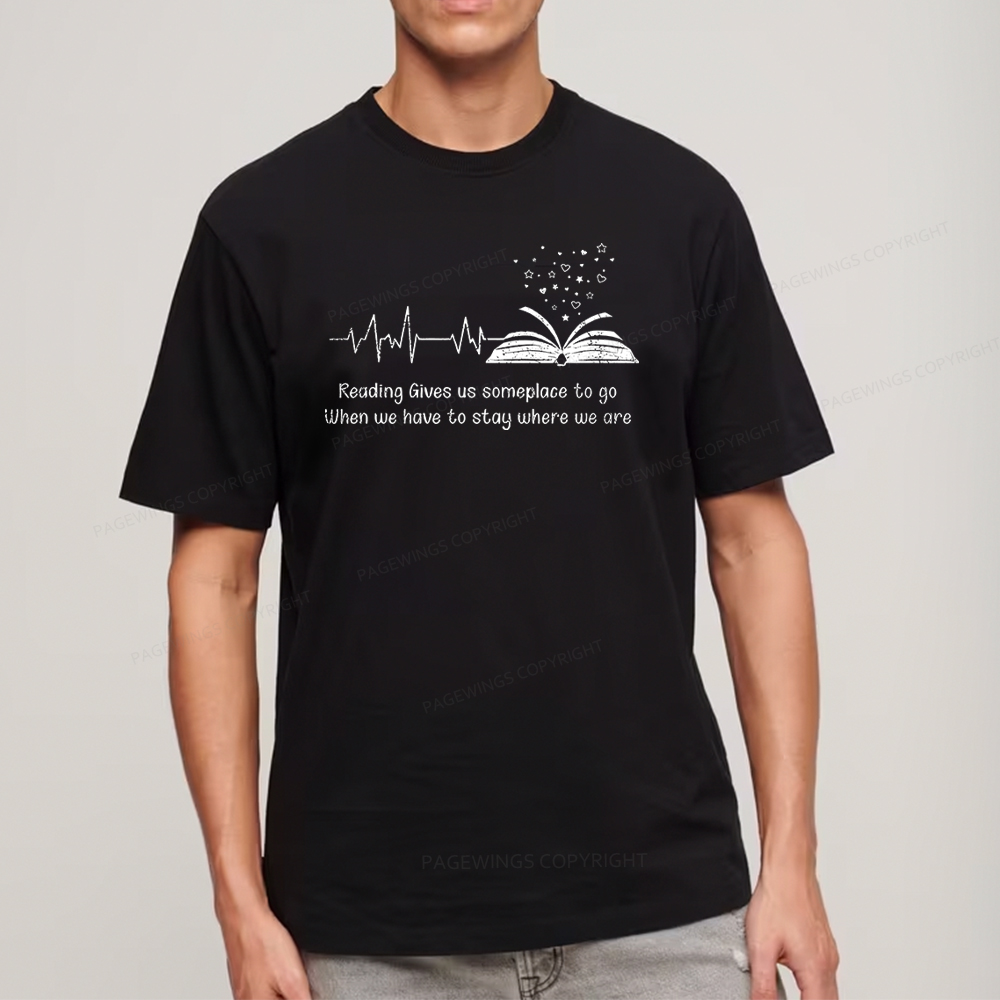 Pagewings Book Lovers Reading Reading Book Unisex Classic T-shirt