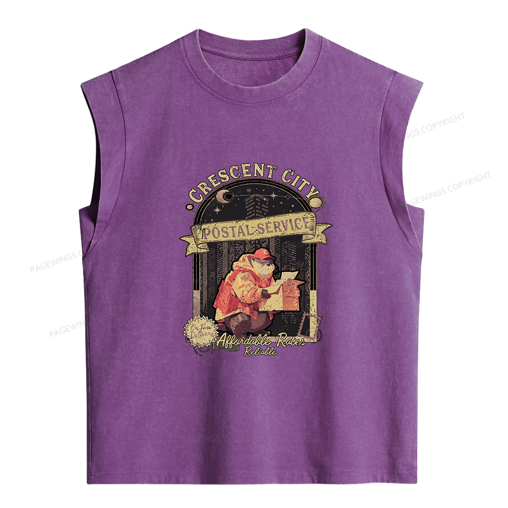 Pagewings Fantasy Book Women's Washed Tank Top
