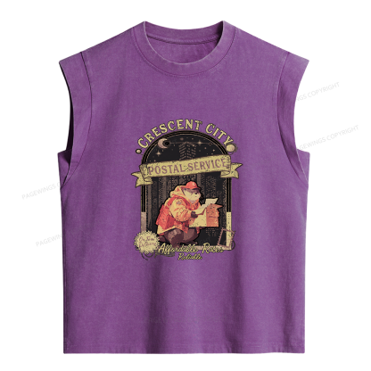 Pagewings Fantasy Book Women's Washed Tank Top