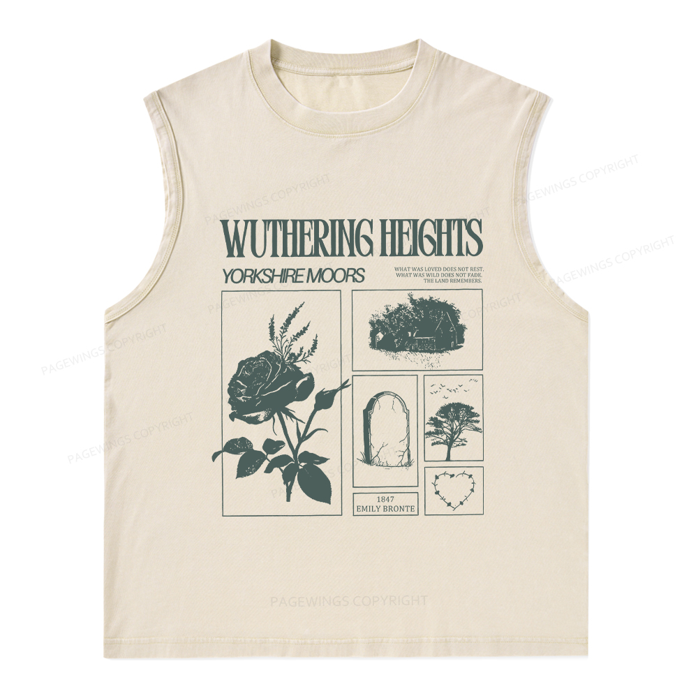 Pagewings Literary Quote Unisex Washed Tank Top