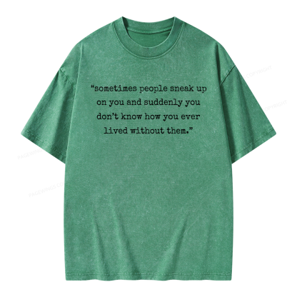 Pagewings Romance Reader Unisex Washed T-shirt