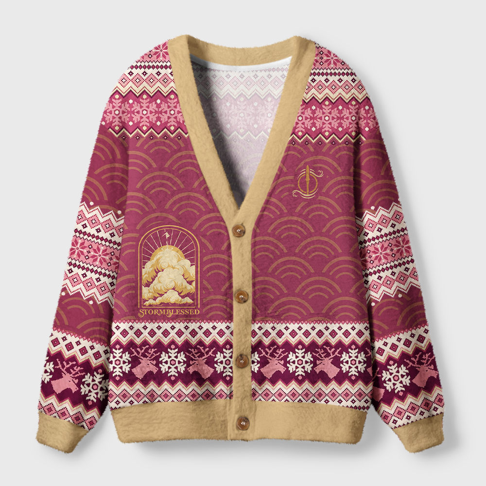 Pagewings Stormblessed Light Knit Unisex Cardigan Sweaters