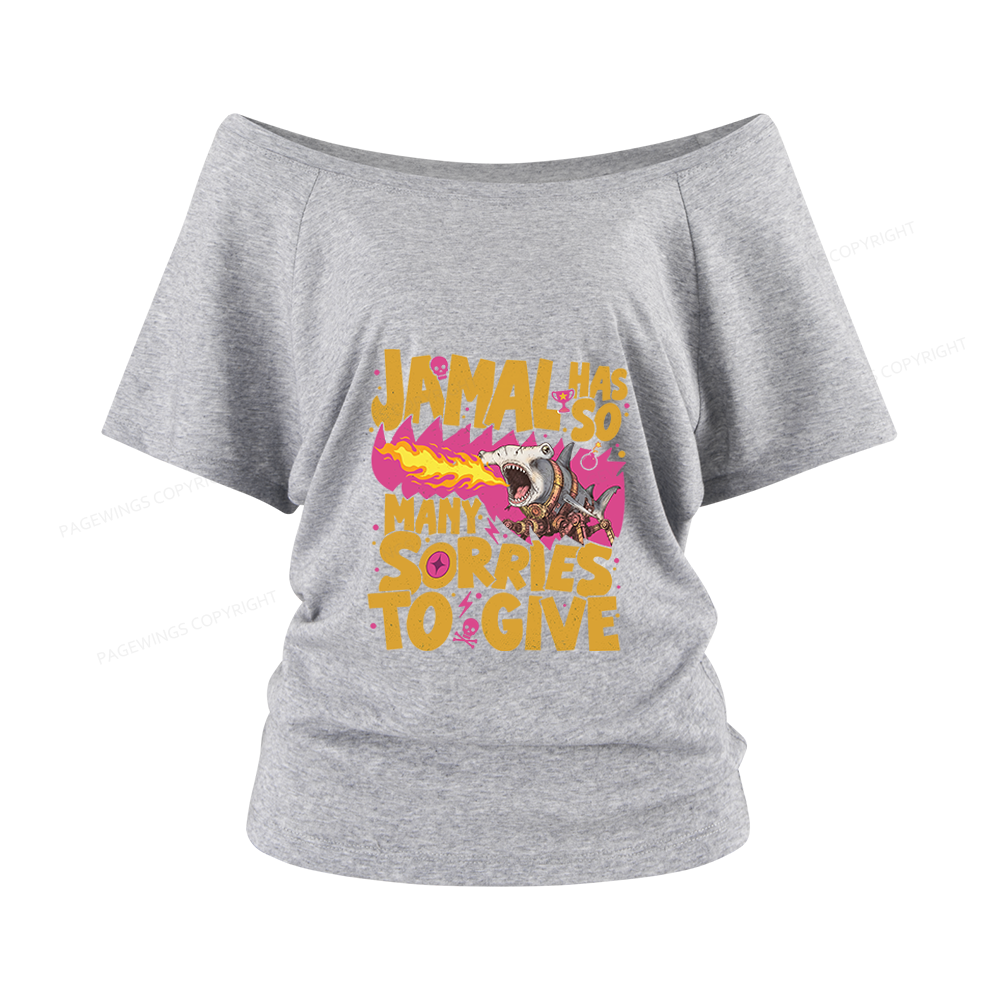 Pagewings Sci Fi Novel Lover Women Off Shoulder T-shirts