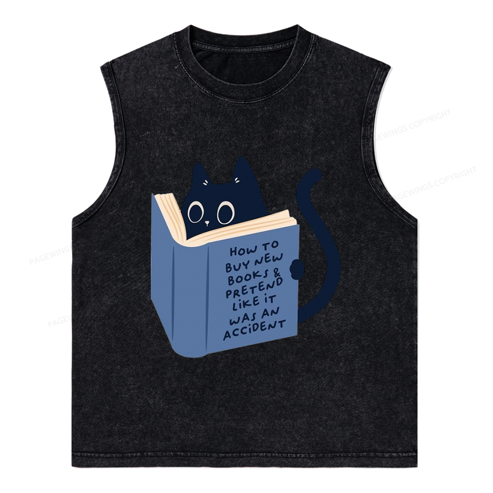 Pagewings 1984 Book Unisex Washed Tank Top