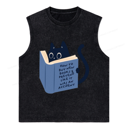 Pagewings 1984 Book Unisex Washed Tank Top