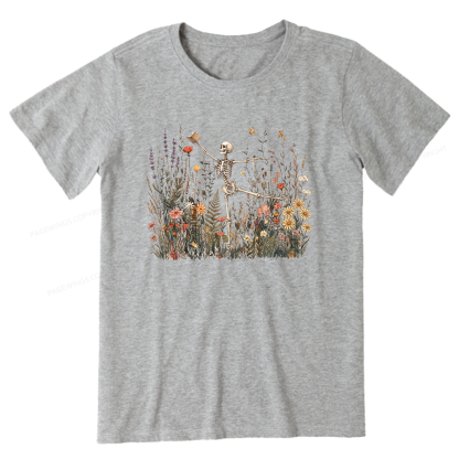 Pagewings Skeleton Reading Unisex Classic T-shirt