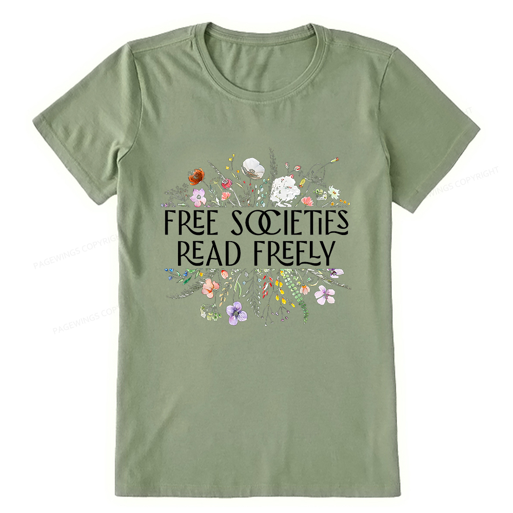 Pagewings Free Societies Read Freely Unisex Classic T-shirt
