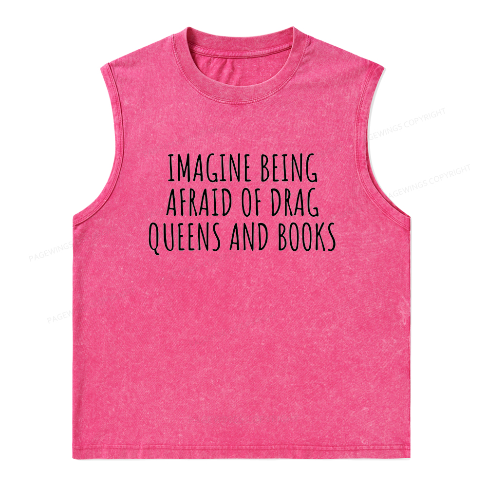 Pagewings Funny Liberal Shirt Unisex Washed Tank Top