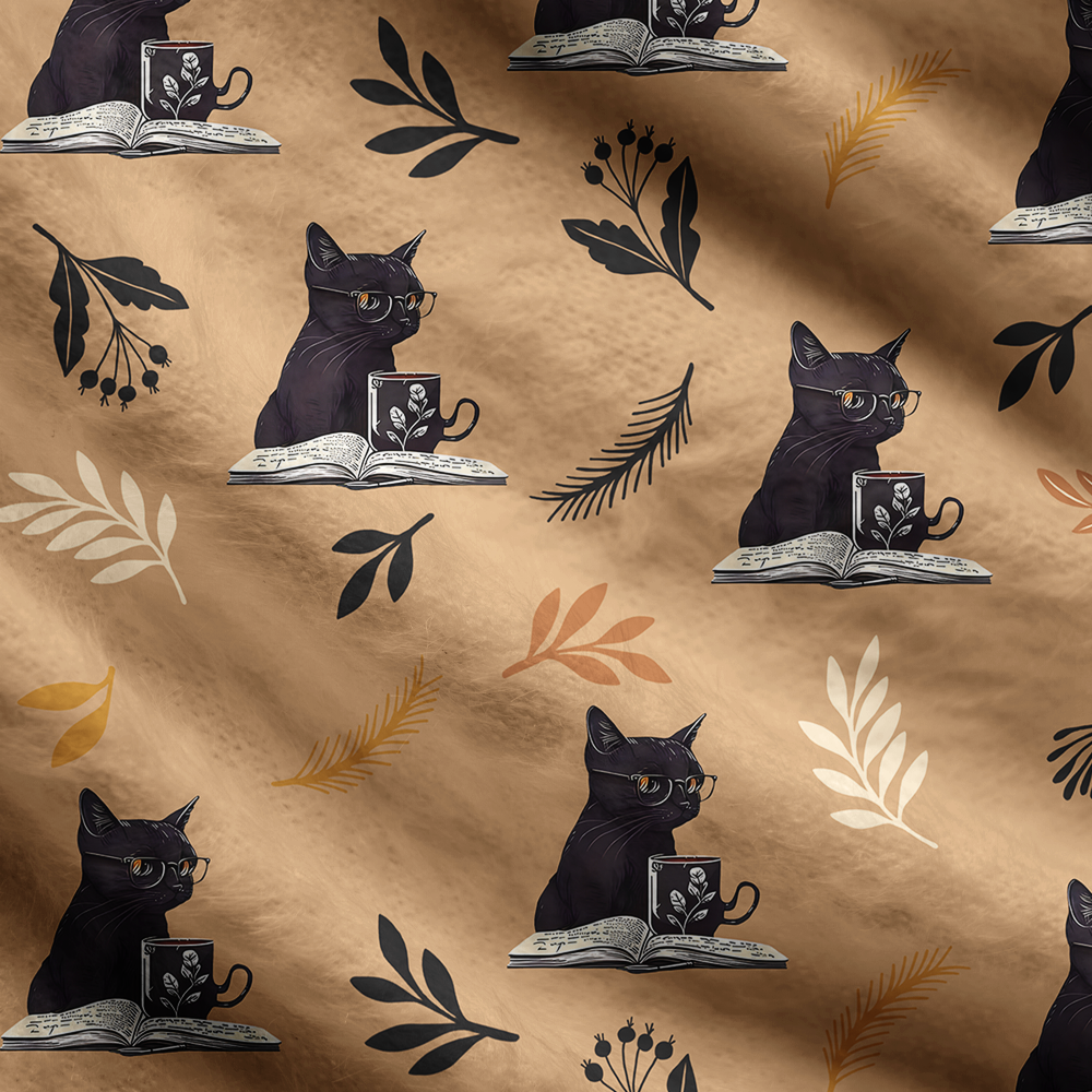 Pagewings Reading Cat 7004X Women's Cardigan Sweater
