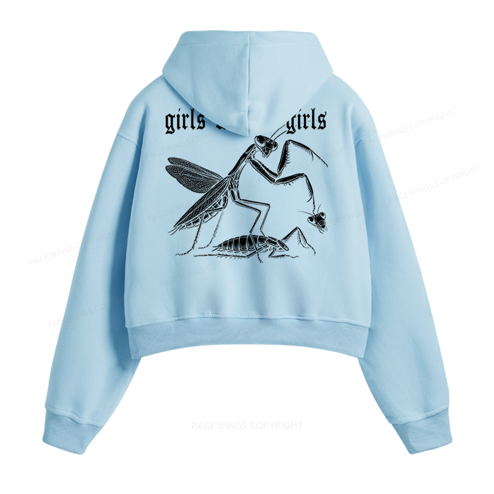 Pagewings Girls Will Be Girls Fleece Zip-Up Hoodie