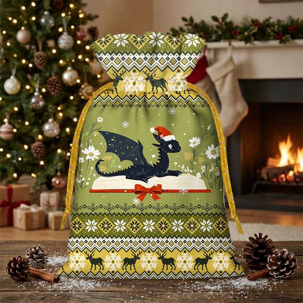 Pagewings Christmas BookDragon Christmas Santa Sack