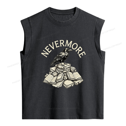 Pagewings Nevermore Women's Washed Tank Top