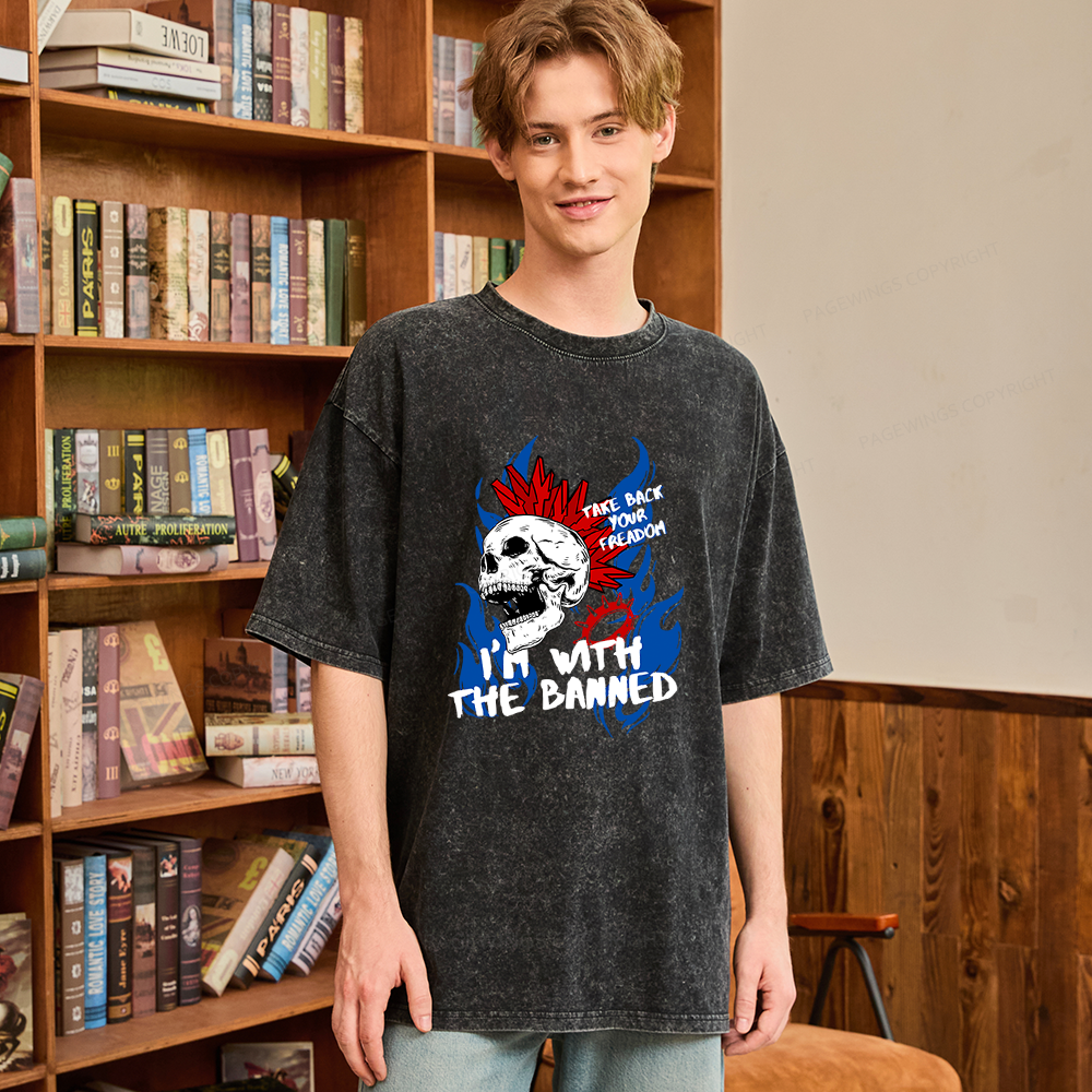 Pagewings Take Back Your Freadom Unisex Washed T-shirt