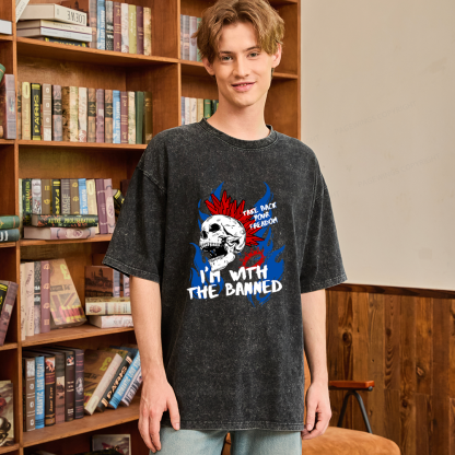 Pagewings Take Back Your Freadom Unisex Washed T-shirt