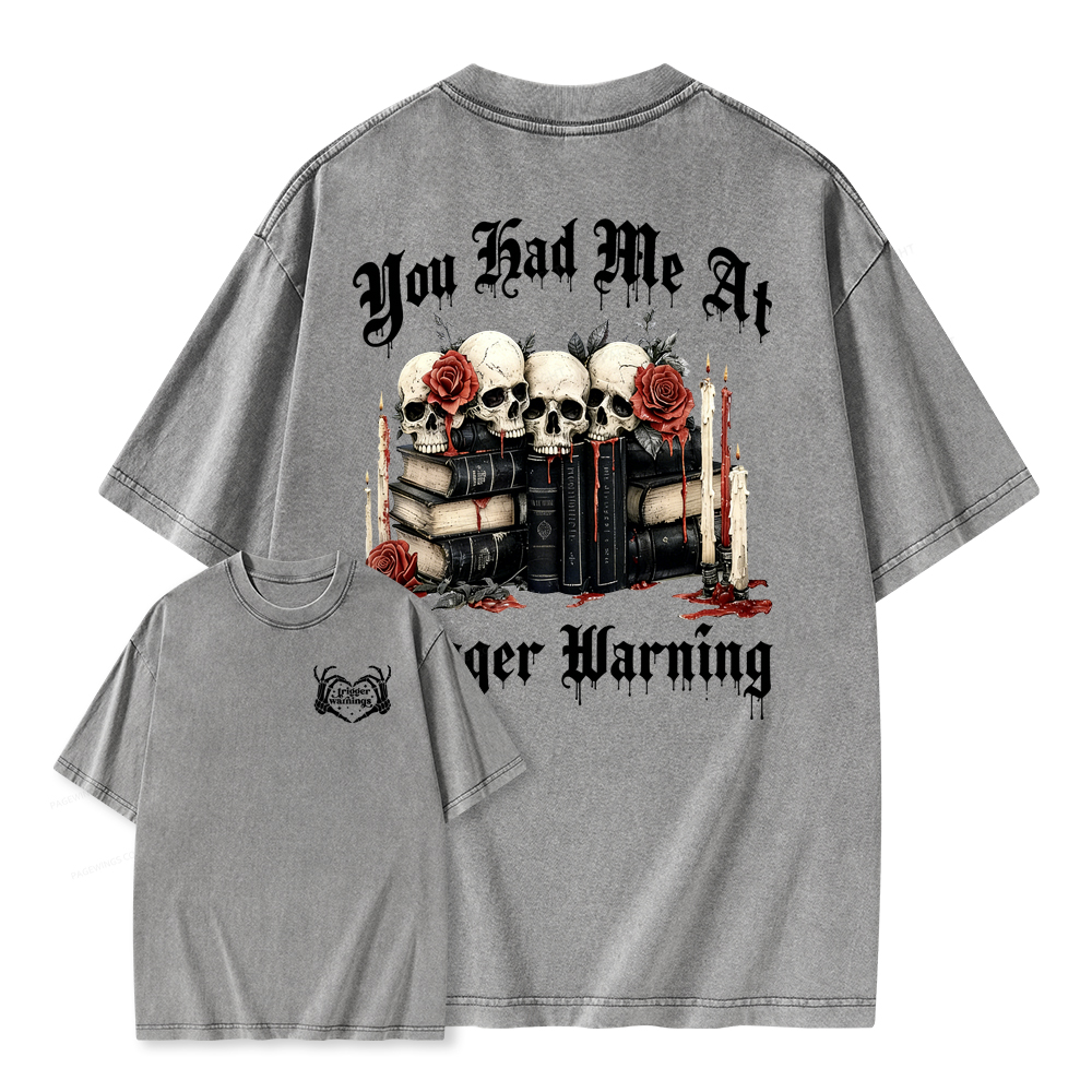 Pagewings Dark Romance Smut Unisex Washed T-shirt