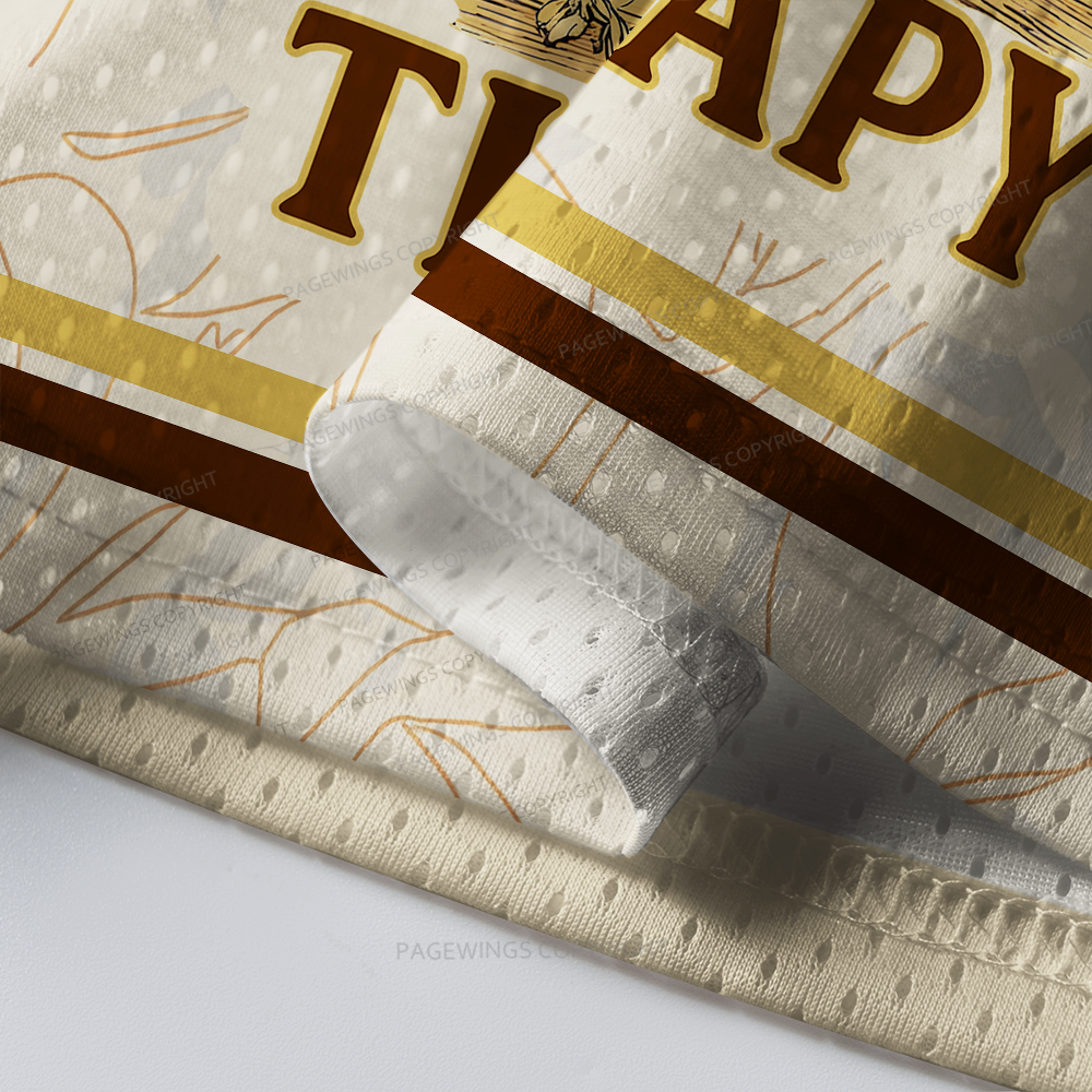 Pagewings Books Are My Therapy Unisex Mesh Jersey