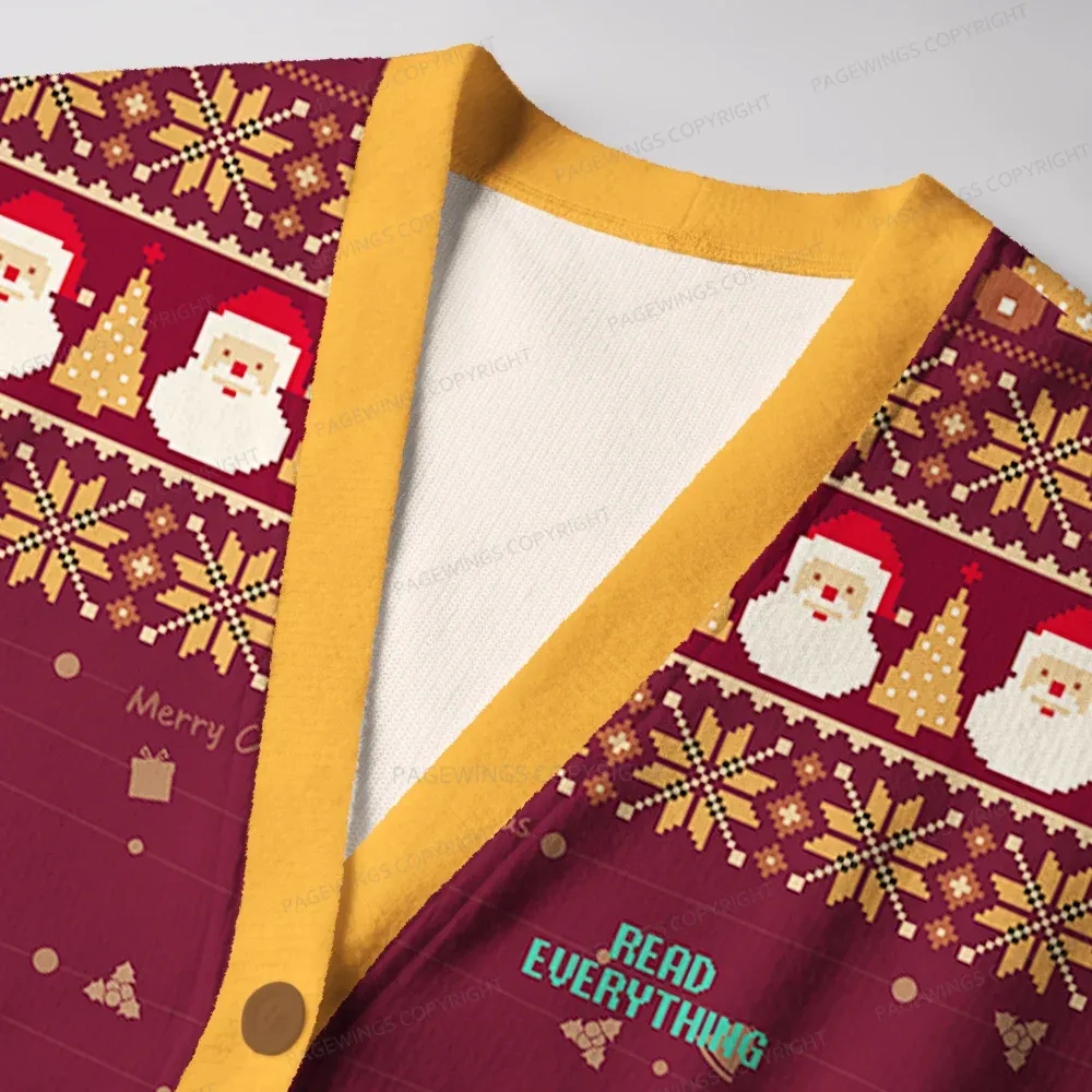 Pagewings Read Everything Unisex Ugly Cardigan Sweaters