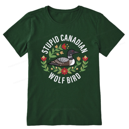 Pagewings Stupid Canadian Wolf Bird Unisex Classic T-shirt
