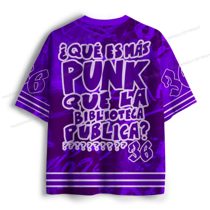 Pagewings What's More Punk Than The Public Library Unisex Mesh Jersey