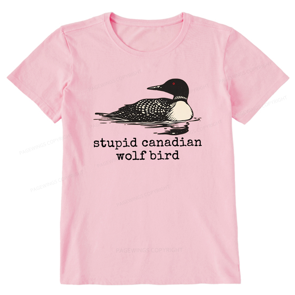 Pagewings Stupid Canadian Wolf Bird Unisex Classic T-shirt