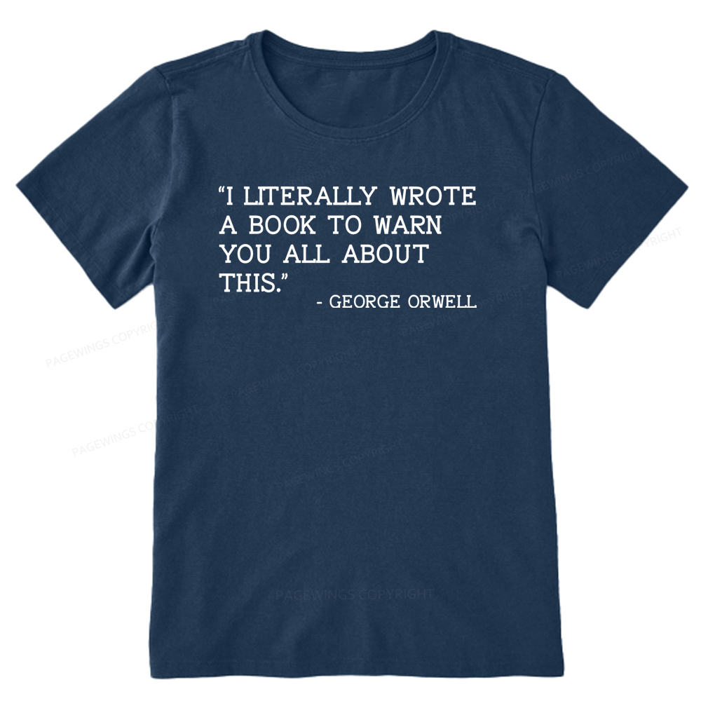 Pagewings I Literally Wrote A Book To Warn Unisex Classic T-shirt