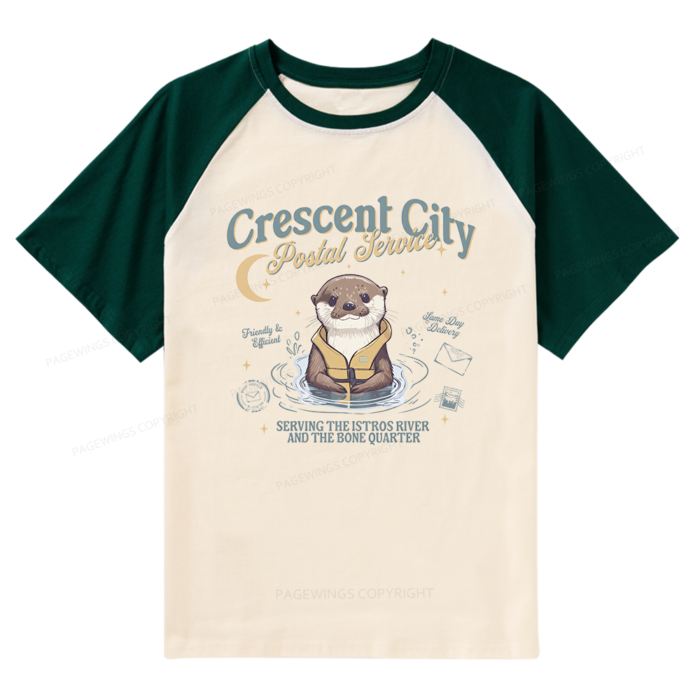 Pagewing Reading Fantasy Bookish Raglan T-shirt