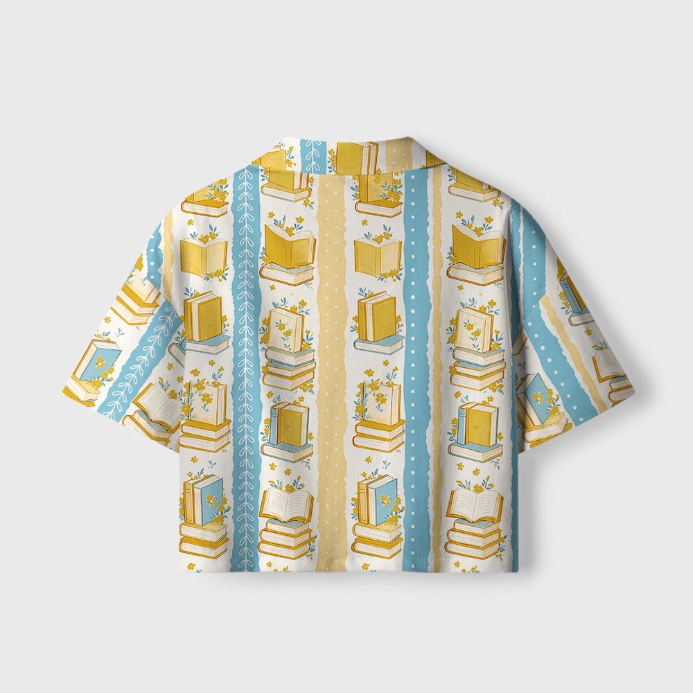 Pagewings Book Lover Women's Camp Shirt