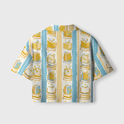 Pagewings Book Lover Women's Camp Shirt