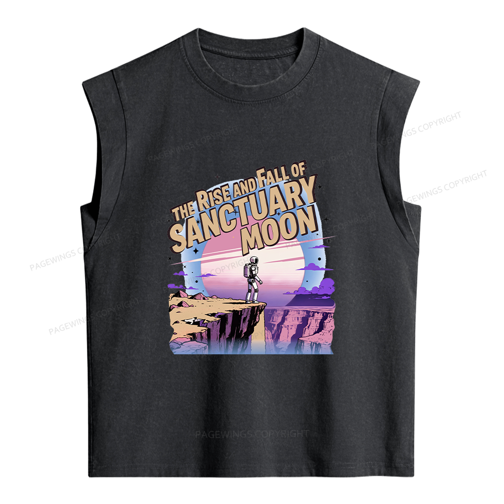 Pagewings Sci Fi Bookish Women's Washed Tank Top