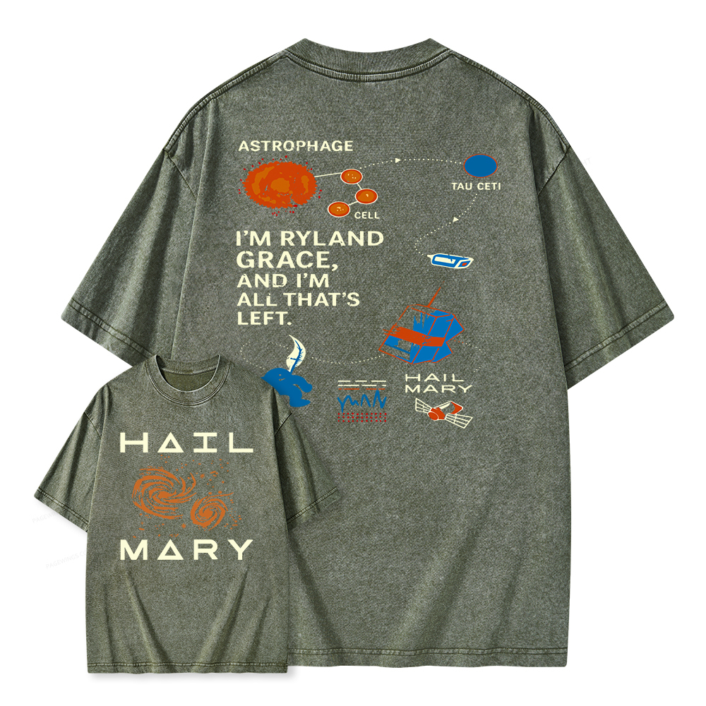 Pagewings Scifi Reader Unisex Washed T-shirt