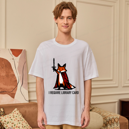 Pagewings I Require Library Card Unisex Classic T-shirt