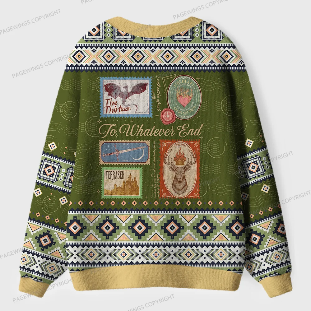 Pagewings To Whatever End Unisex Ugly Cardigan Sweaters