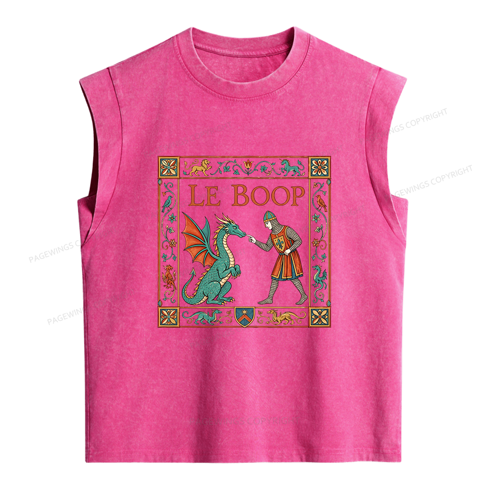 Pagewings Le Boop Women's Washed Tank Top