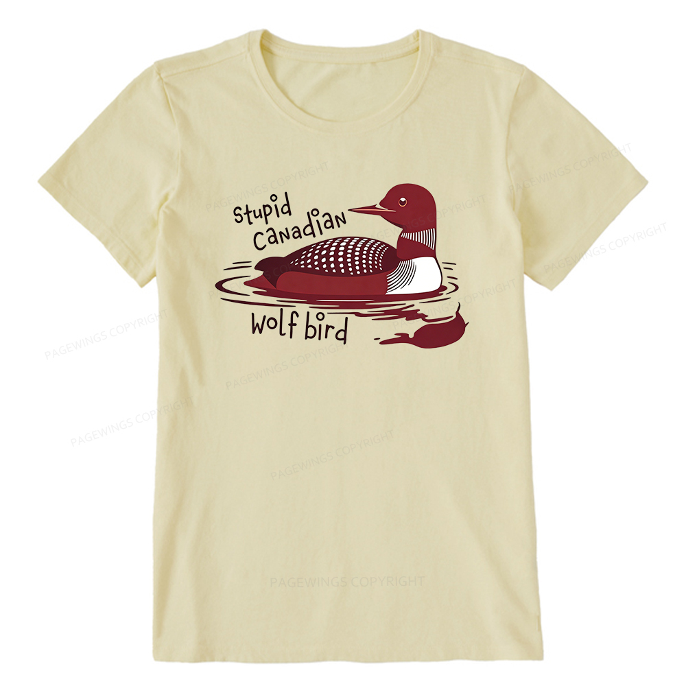 Pagewings Stupid Canadian Wolf Bird Unisex Classic T-shirt
