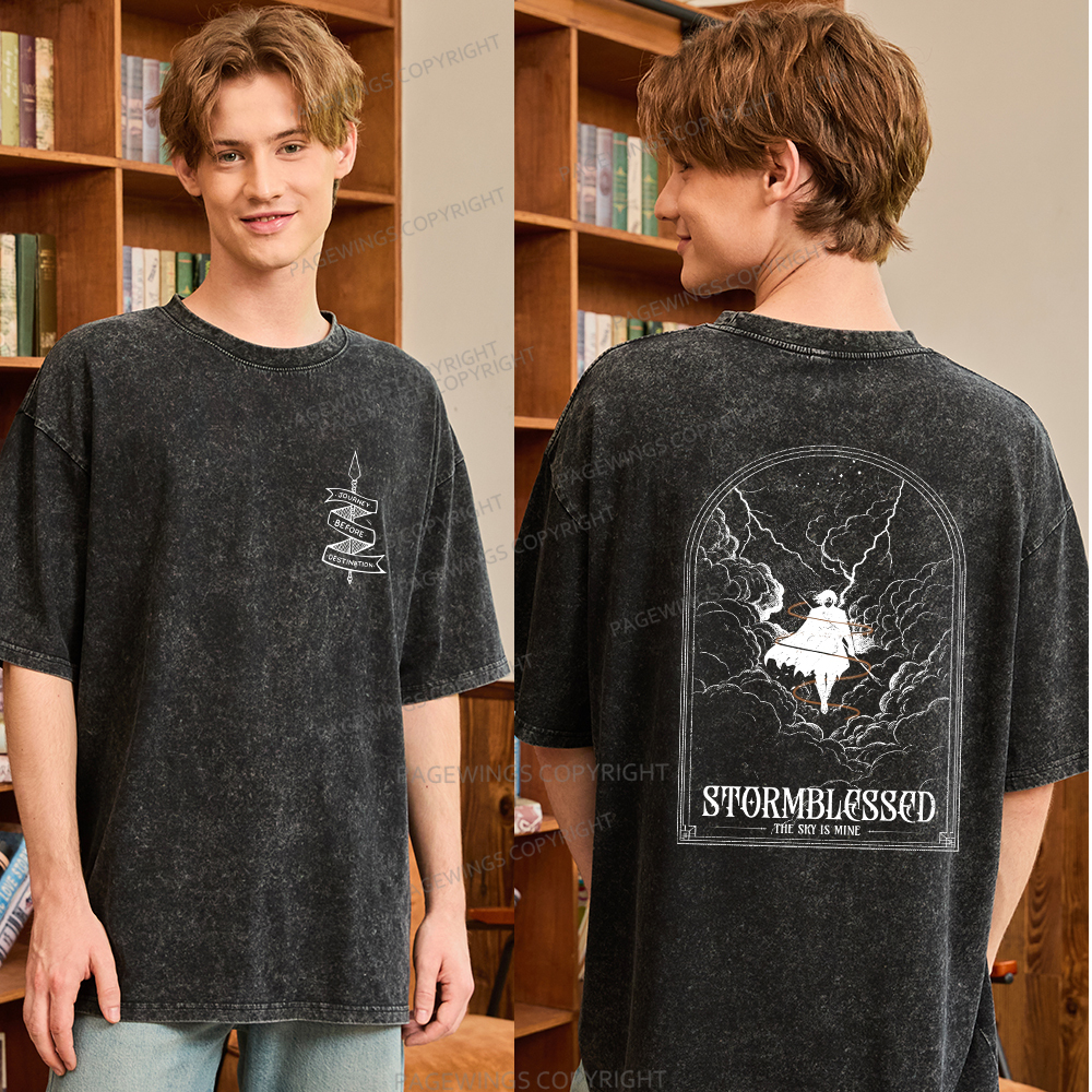 Pagewings Stormblessed Unisex Washed T-shirt