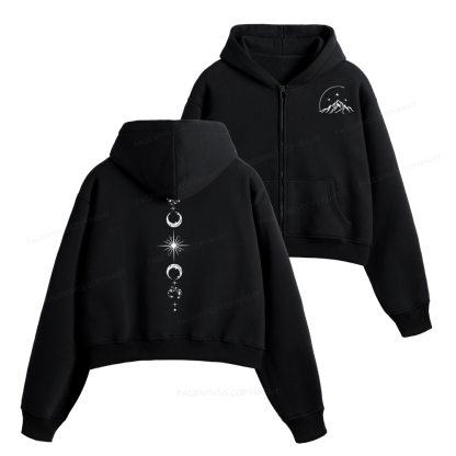 Pagewings Hello Feyre Darling Fleece Zip-Up Hoodie