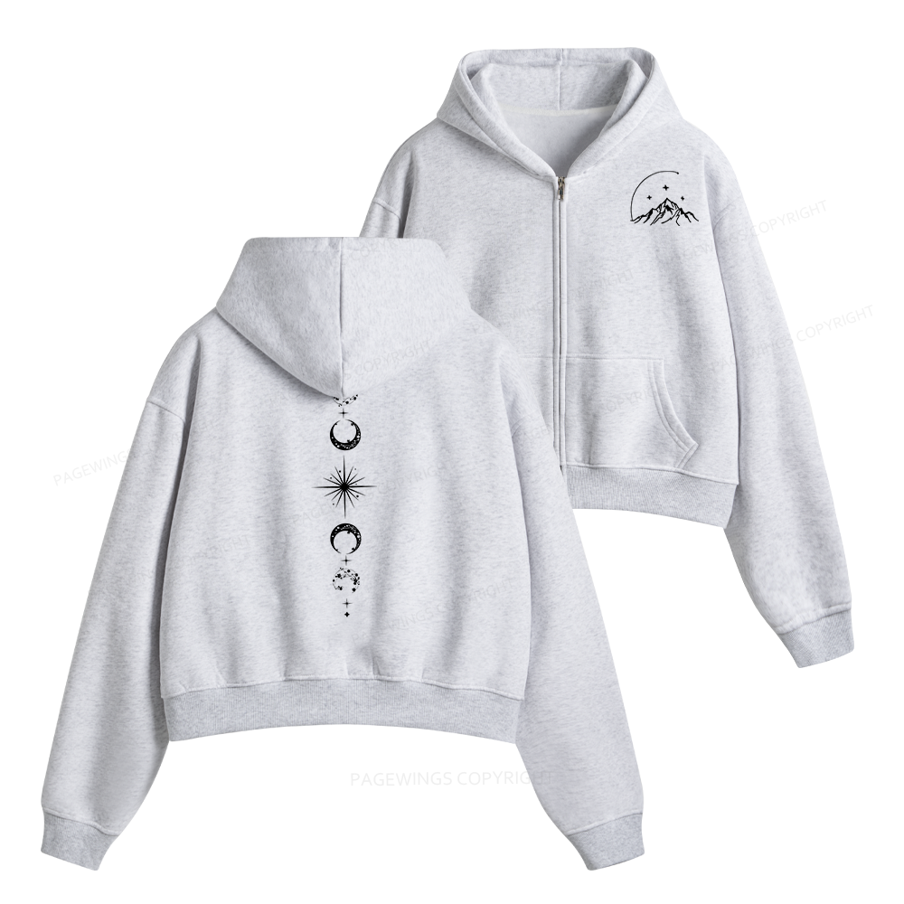 Pagewings Hello Feyre Darling Fleece Zip-Up Hoodie