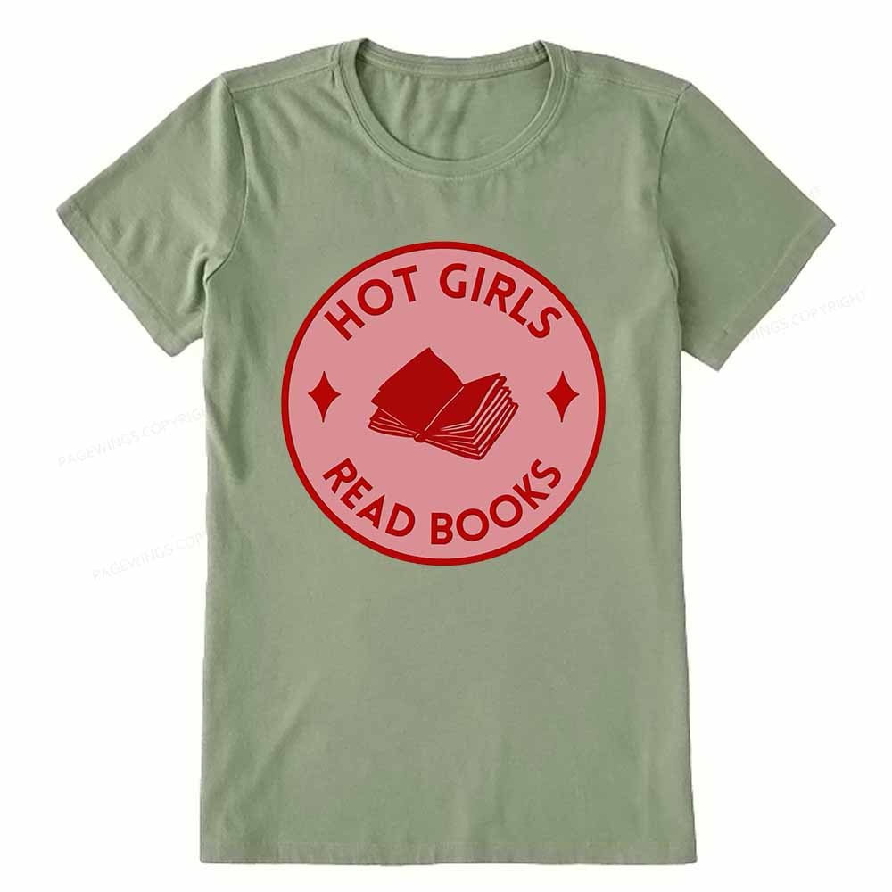Pagewings Hot Girls Read Books Unisex Classic T-shirt