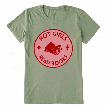 Pagewings Hot Girls Read Books Unisex Classic T-shirt