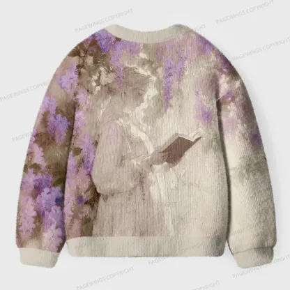 Pagewings Book Girl Unisex Ugly Cardigan Sweaters